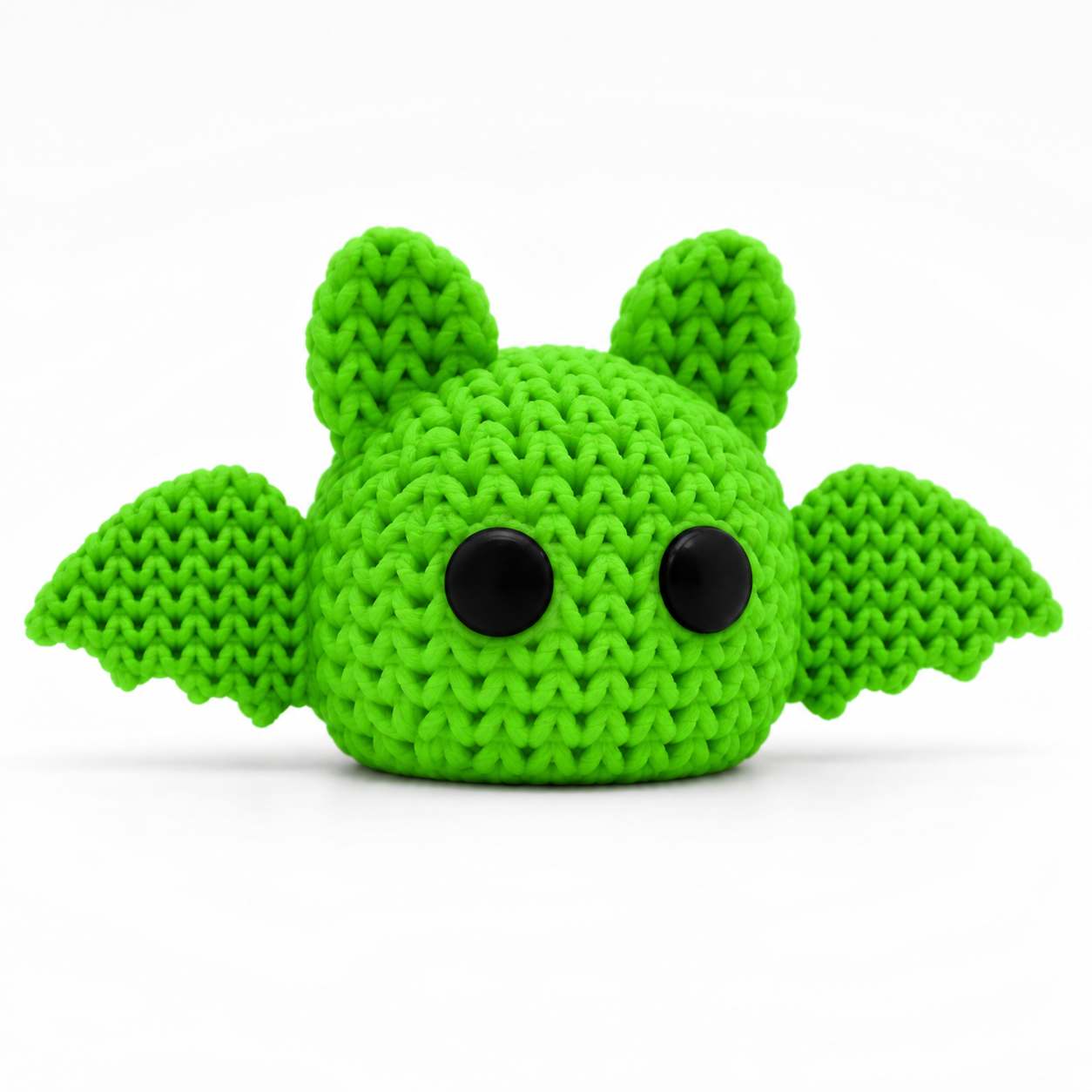 Morcego de Halloween com textura de tricô